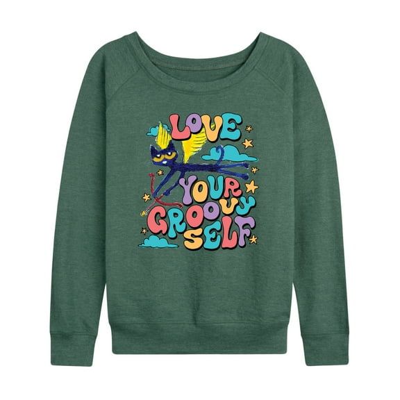 Pete The Cat - Love Yourself - Women's French Terry Long Sleeve Shirt