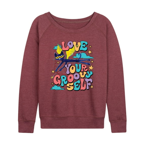 Pete The Cat - Love Yourself - Women's French Terry Long Sleeve Shirt