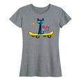thumbnail image 1 of Pete The Cat - Magic Sunglasses Skateboard - Women's Short Sleeve Graphic T-Shirt, 1 of 5