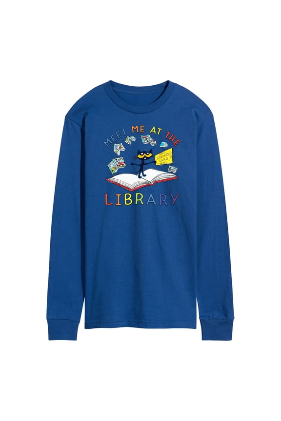 - Meet Me At The Library - Men's Long Sleeve T-Shirt
