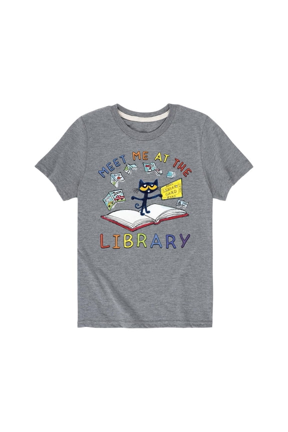 - Meet Me At The Library - Toddler Short Sleeve Graphic T-Shirt
