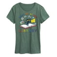 thumbnail image 1 of Pete The Cat - Meet Me At The Library - Women's Short Sleeve Graphic T-Shirt, 1 of 6