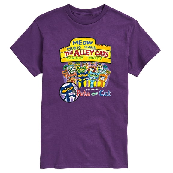 Pete The Cat - Meow Music Hall - Men's Short Sleeve Graphic T-Shirt