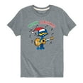 thumbnail image 1 of Pete The Cat - Meowy Christmas Pete With Guitar - Youth Short Sleeve Graphic T-Shirt, 1 of 5