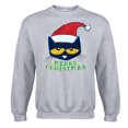 thumbnail image 1 of Pete The Cat - Merry Christmas - Adult Crew Fleece, 1 of 5
