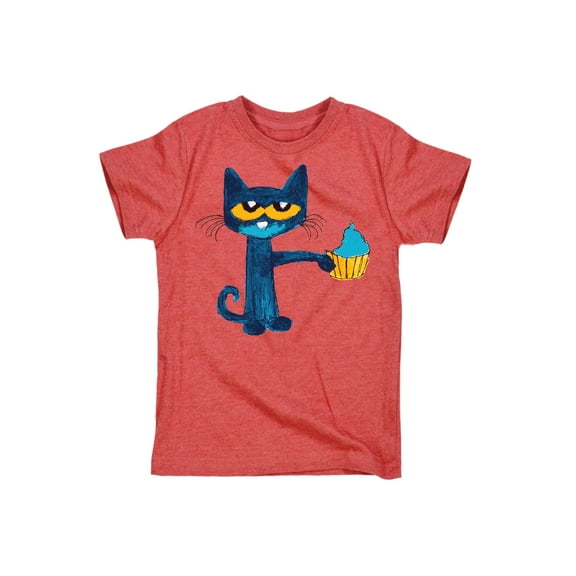 Pete The Cat - Messy Cupcake - Toddler Short Sleeve Graphic T-Shirt