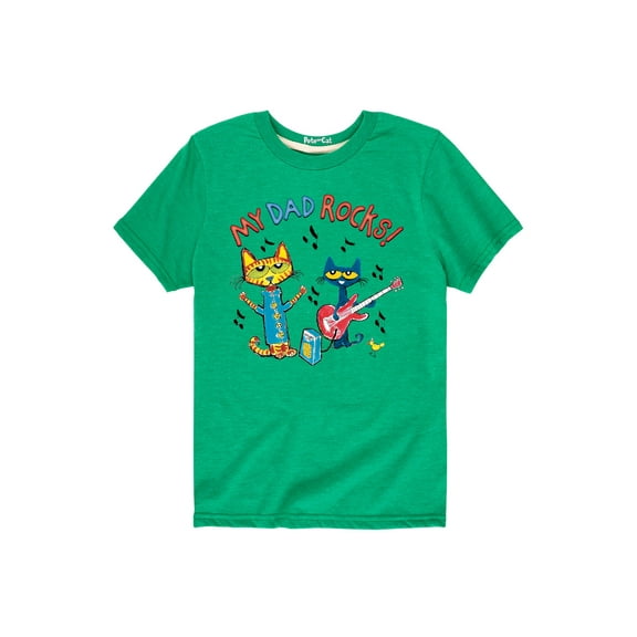 Pete The Cat - My Dad Rocks - Father's Day - Toddler Short Sleeve Graphic T-Shirt