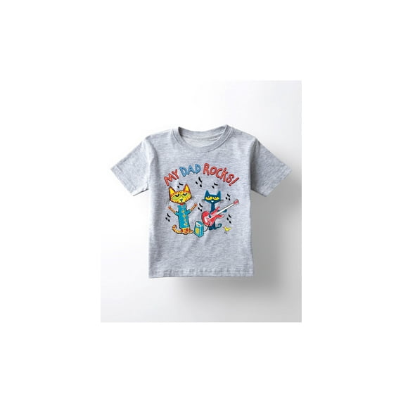 Pete The Cat - My Dad Rocks - Father's Day - Youth Short Sleeve Graphic T-Shirt
