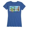 thumbnail image 1 of Pete The Cat - My Favorite Friends - Women's Short Sleeve Graphic T-Shirt, 1 of 5