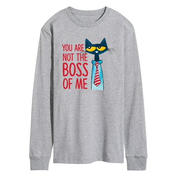 Pete The Cat - Not The Boss Of Me - Men's Long Sleeve Graphic T-Shirt
