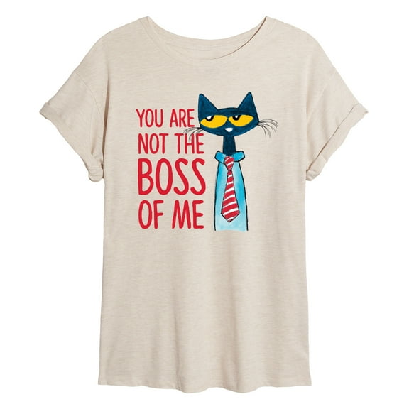 Pete The Cat - Not The Boss Of Me - Women's Oversized Graphic T-Shirt
