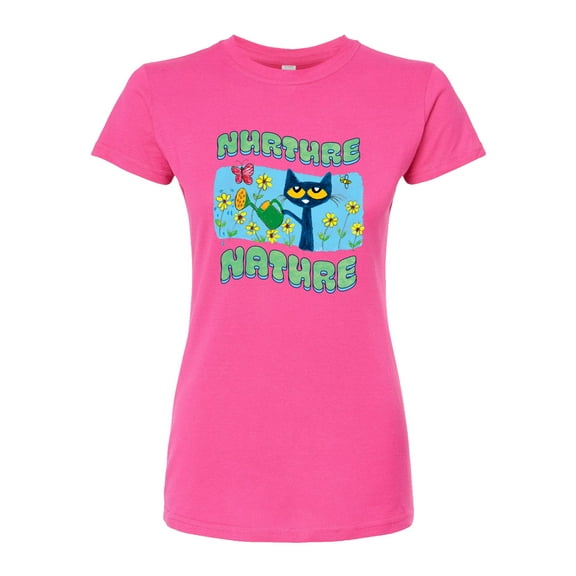 Pete The Cat - Nurture Nature - Juniors Fitted Graphic T-Shirt