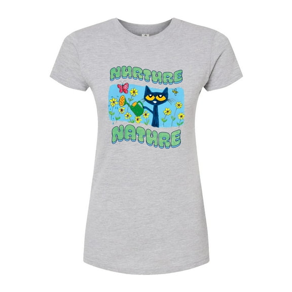 Pete The Cat - Nurture Nature - Juniors Fitted Graphic T-Shirt