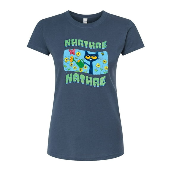 Pete The Cat - Nurture Nature - Juniors Fitted Graphic T-Shirt