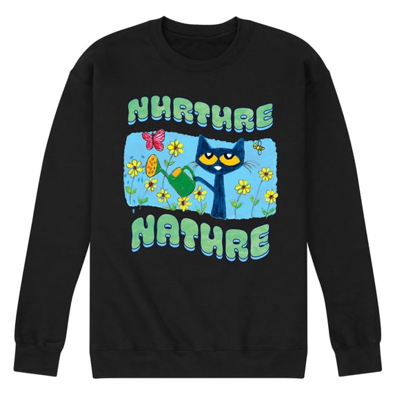 Pete The Cat - Nurture Nature - Men's Crew Fleece Sweatshirt
