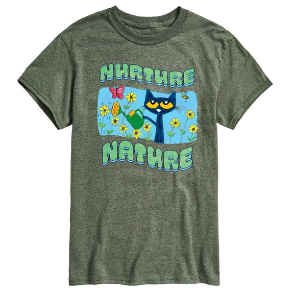 Pete The Cat - Nurture Nature - Men's Short Sleeve Graphic T-Shirt
