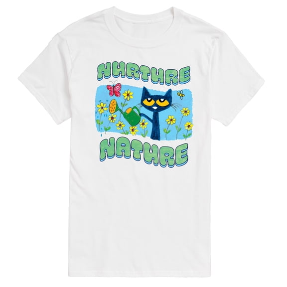 Pete The Cat - Nurture Nature - Men's Short Sleeve Graphic T-Shirt