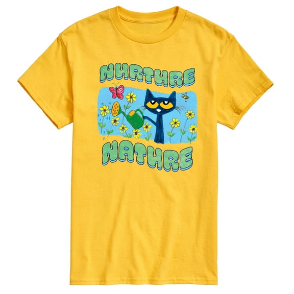 Pete The Cat - Nurture Nature - Men's Short Sleeve Graphic T-Shirt