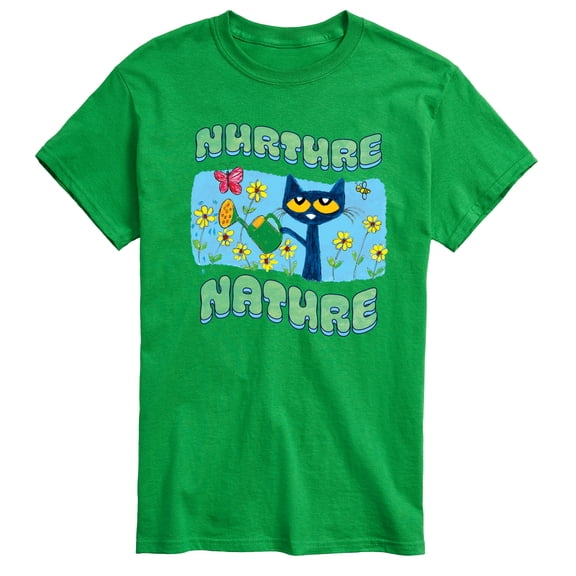 Pete The Cat - Nurture Nature - Men's Short Sleeve Graphic T-Shirt