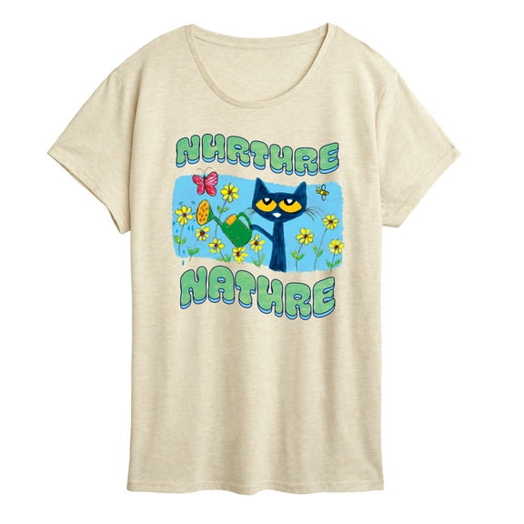 Pete The Cat - Nurture Nature - Women's Short Sleeve Graphic T-Shirt