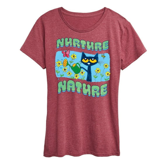 Pete The Cat - Nurture Nature - Women's Short Sleeve Graphic T-Shirt