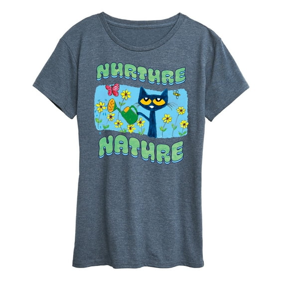 Pete The Cat - Nurture Nature  - Women's Short Sleeve Graphic T-Shirt