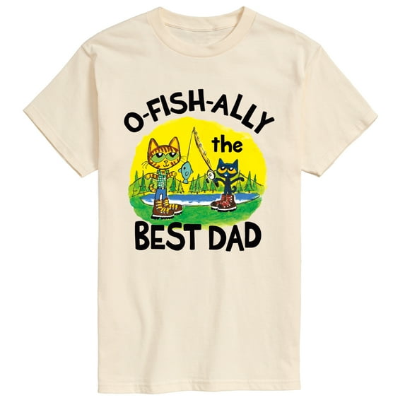 Pete The Cat - O-Fish-ally The Best Dad - Father's Day Gift - Men's Short Sleeve Graphic T-Shirt