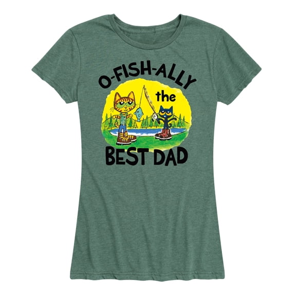 Pete The Cat - O-Fish-ally The Best Dad - Women's Short Sleeve Graphic T-Shirt