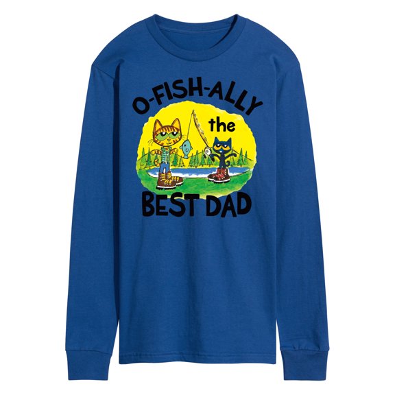 Pete The Cat - O-fish-ally The Best Dad - Men's Long Sleeve T-Shirt