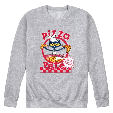 Pete The Cat - Papa Petes Pizza - Men's Crew Fleece Sweatshirt