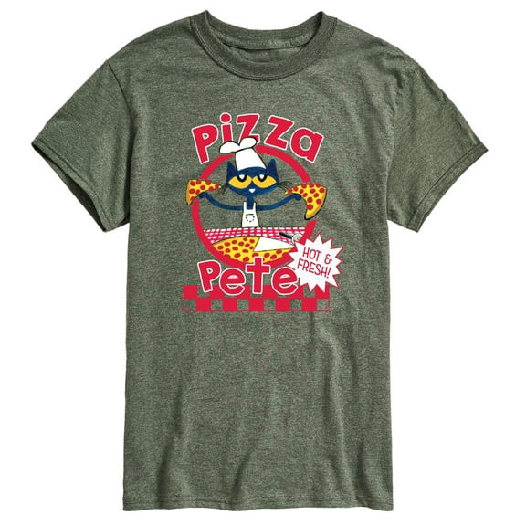 Pete The Cat - Papa Petes Pizza - Men's Short Sleeve Graphic T-Shirt