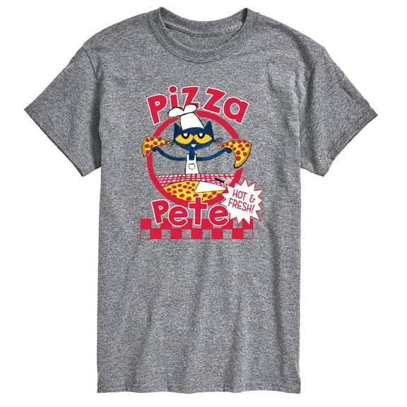 Pete The Cat - Papa Petes Pizza - Men's Short Sleeve Graphic T-Shirt
