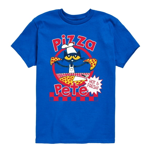 Pete The Cat - Papa Petes Pizza - Toddler And Youth Short Sleeve Graphic
