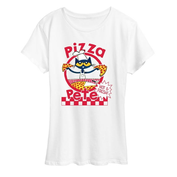 Pete The Cat - Papa Petes Pizza - Women's Short Sleeve Graphic T-Shirt