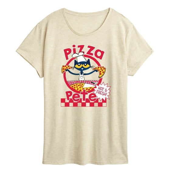 Pete The Cat - Papa Petes Pizza - Women's Short Sleeve Graphic T-Shirt