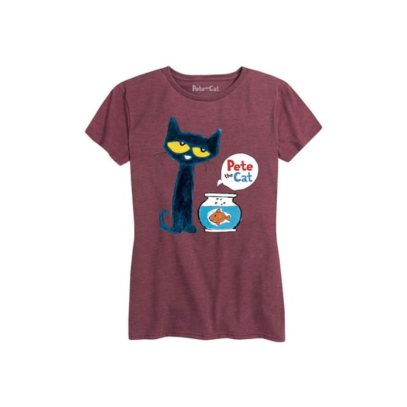 Pete The Cat - Pete And Goldfish - Women's Short Sleeve Graphic T-Shirt