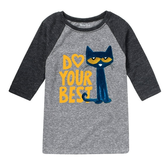 Pete The Cat - Pete Do Your Best - Youth Raglan