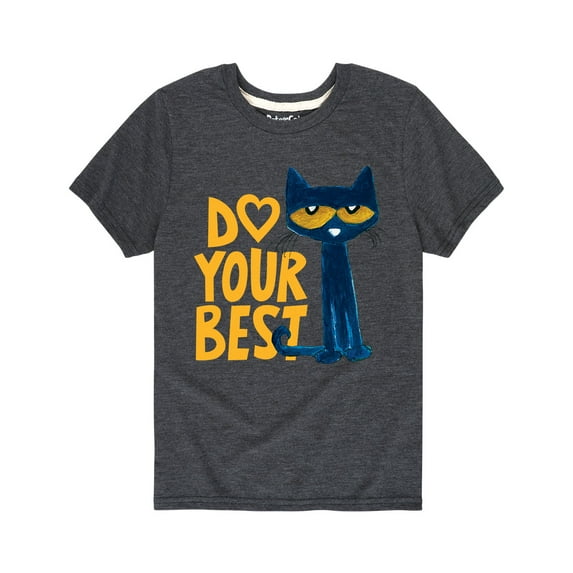 Pete The Cat - Pete Do Your Best - Youth Short Sleeve Graphic T-Shirt
