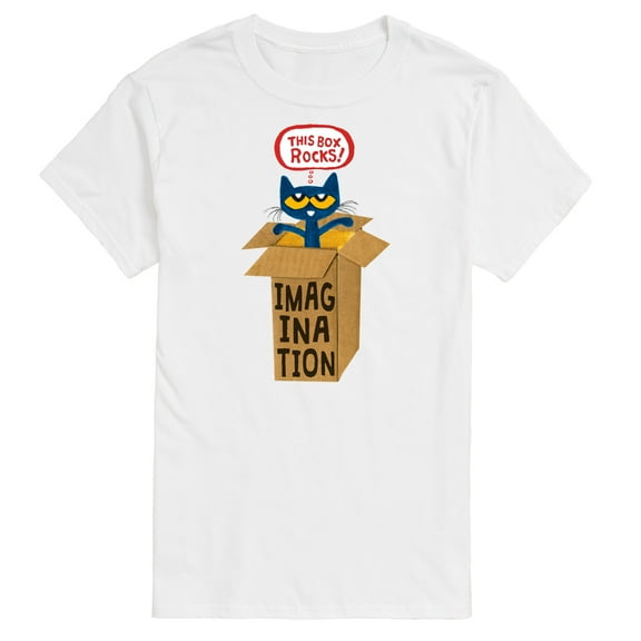 Pete The Cat - Pete In Imagination Box - Men's Short Sleeve Graphic T-Shirt