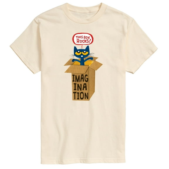 Pete The Cat - Pete In Imagination Box - Men's Short Sleeve Graphic T-Shirt