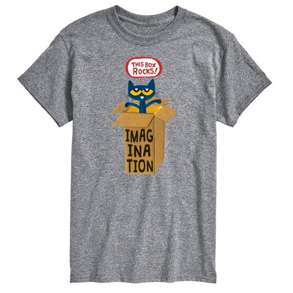 Pete The Cat - Pete In Imagination Box - Men's Short Sleeve Graphic T-Shirt