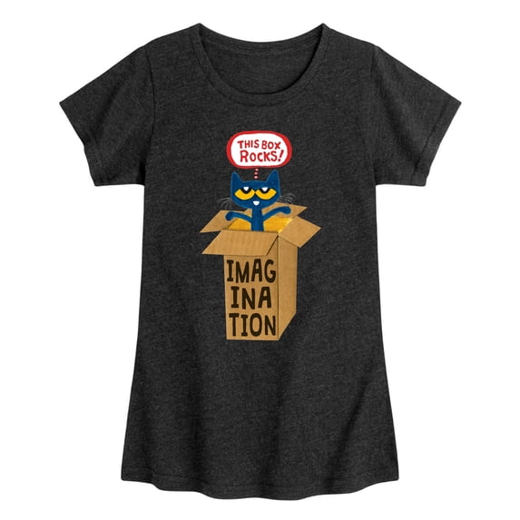 Pete The Cat - Pete In Imagination Box - Toddler And Youth Girls Short Sleeve Graphic T-Shirt