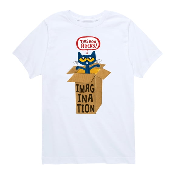 Pete The Cat - Pete In Imagination Box - Toddler And Youth Short Sleeve Graphic T-Shirt
