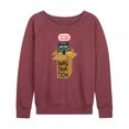 thumbnail image 1 of Pete The Cat - Pete In Imagination Box - Women's Lightweight French Terry Long Sleeve Shirt, 1 of 6