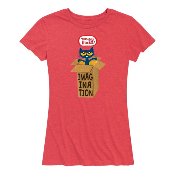 Pete The Cat - Pete In Imagination Box - Women's Short Sleeve Graphic T-Shirt