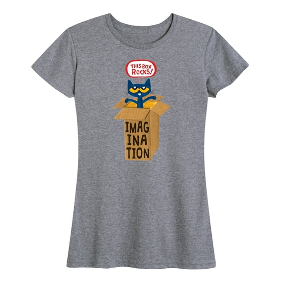 Pete The Cat - Pete In Imagination Box - Women's Short Sleeve Graphic T-Shirt