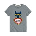 thumbnail image 1 of Pete The Cat - Pete Love - Youth Short Sleeve Graphic T-Shirt, 1 of 5