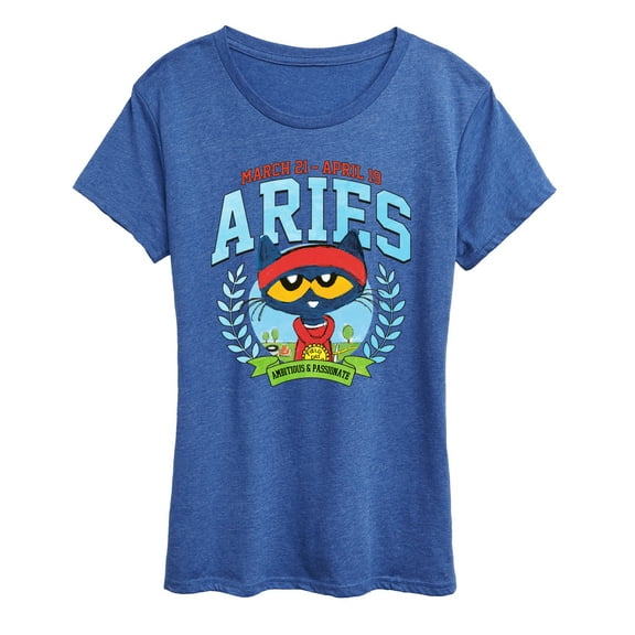 Pete The Cat - Pete The Cat Aries  - Women's Short Sleeve Graphic T-Shirt