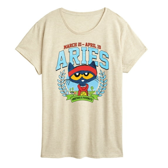 Pete The Cat - Pete The Cat Aries - Women's Short Sleeve Graphic T-Shirt