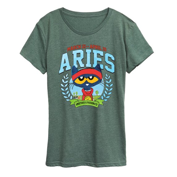 Pete The Cat - Pete The Cat Aries - Women's Short Sleeve Graphic T-Shirt
